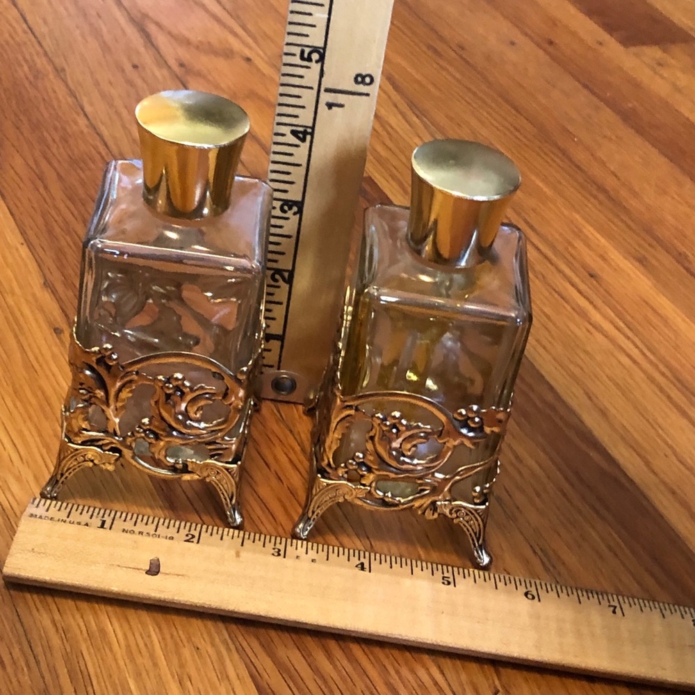 Two Filigree Perfume Bottles - vintage - Picture 9 of 14